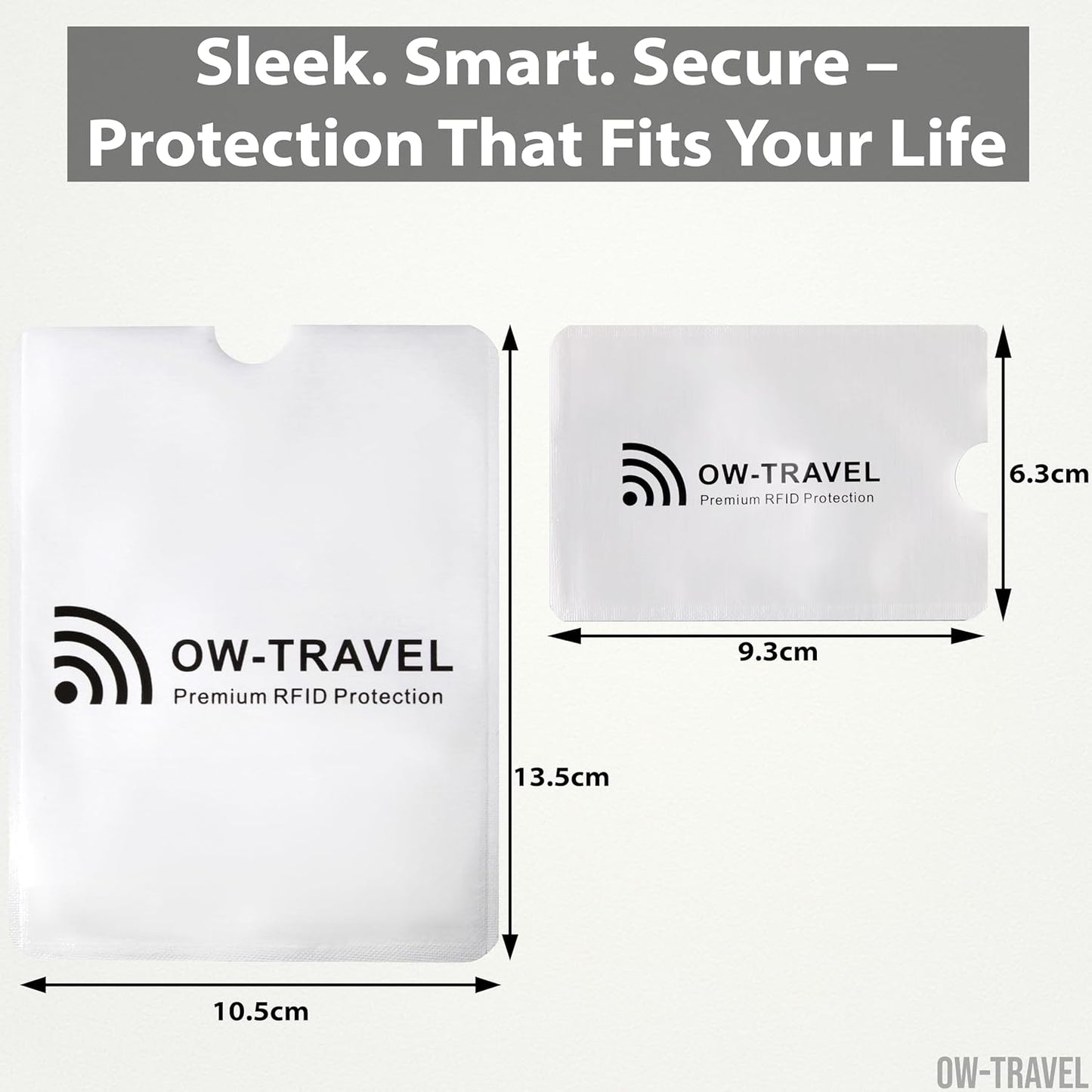 RFID blocking contactless bank credit cards passport protector sleeves