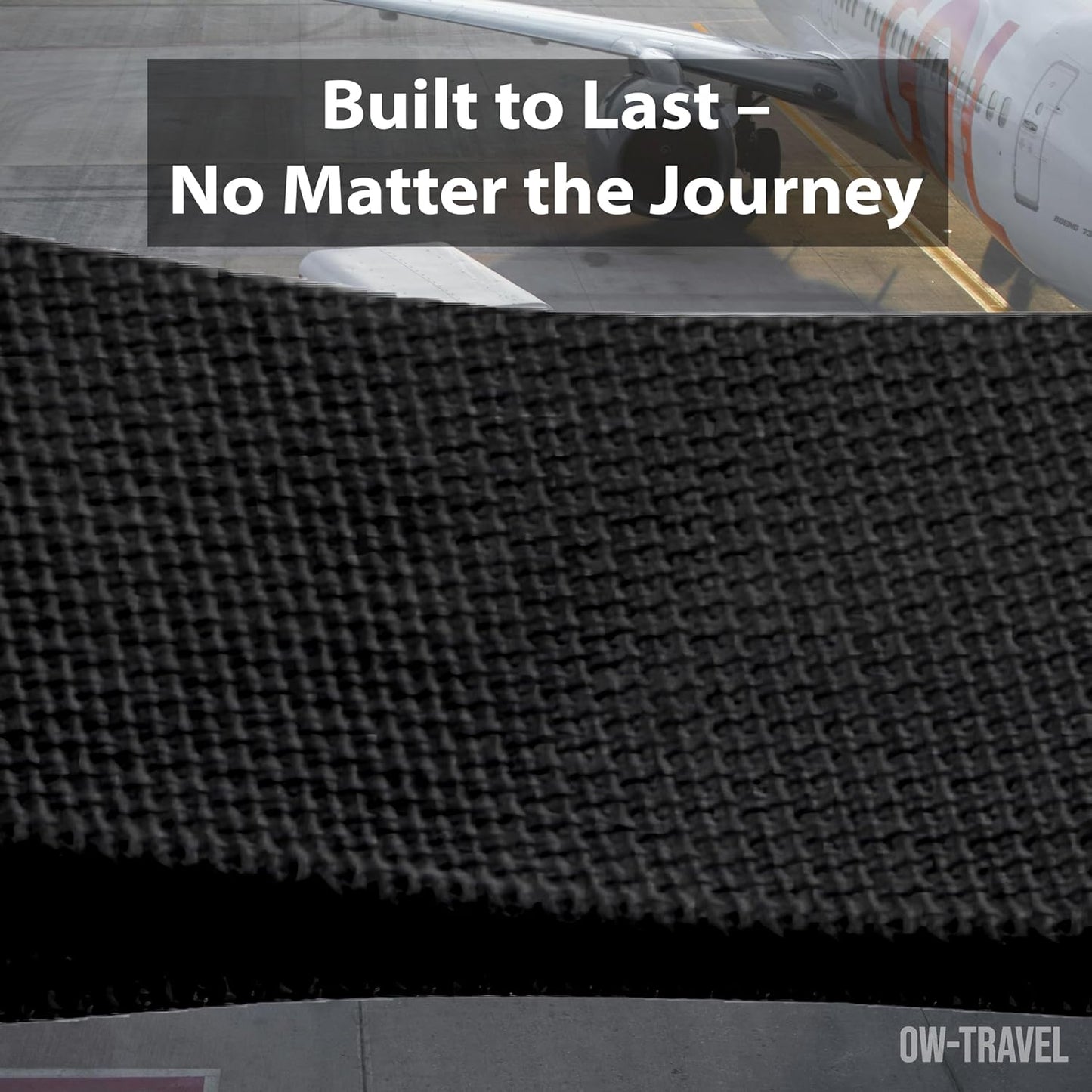 Black luggage strap suitcase belts with with baggage address tag label