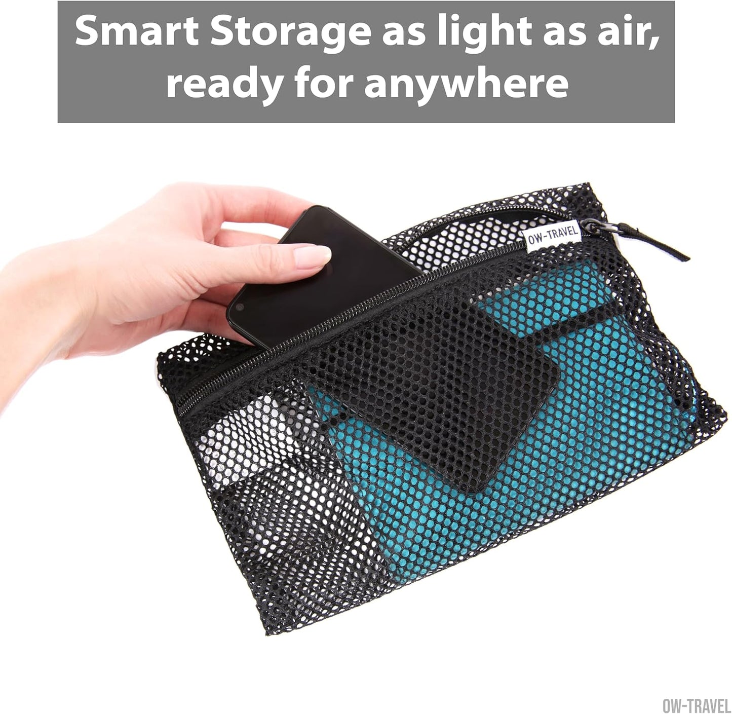 Black packing cubes for suitcases. Travel storage organiser bags 5 pcs