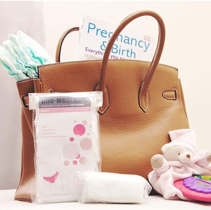 Disposable white travel underwear. Polypro knickers briefs and panties 5pcs