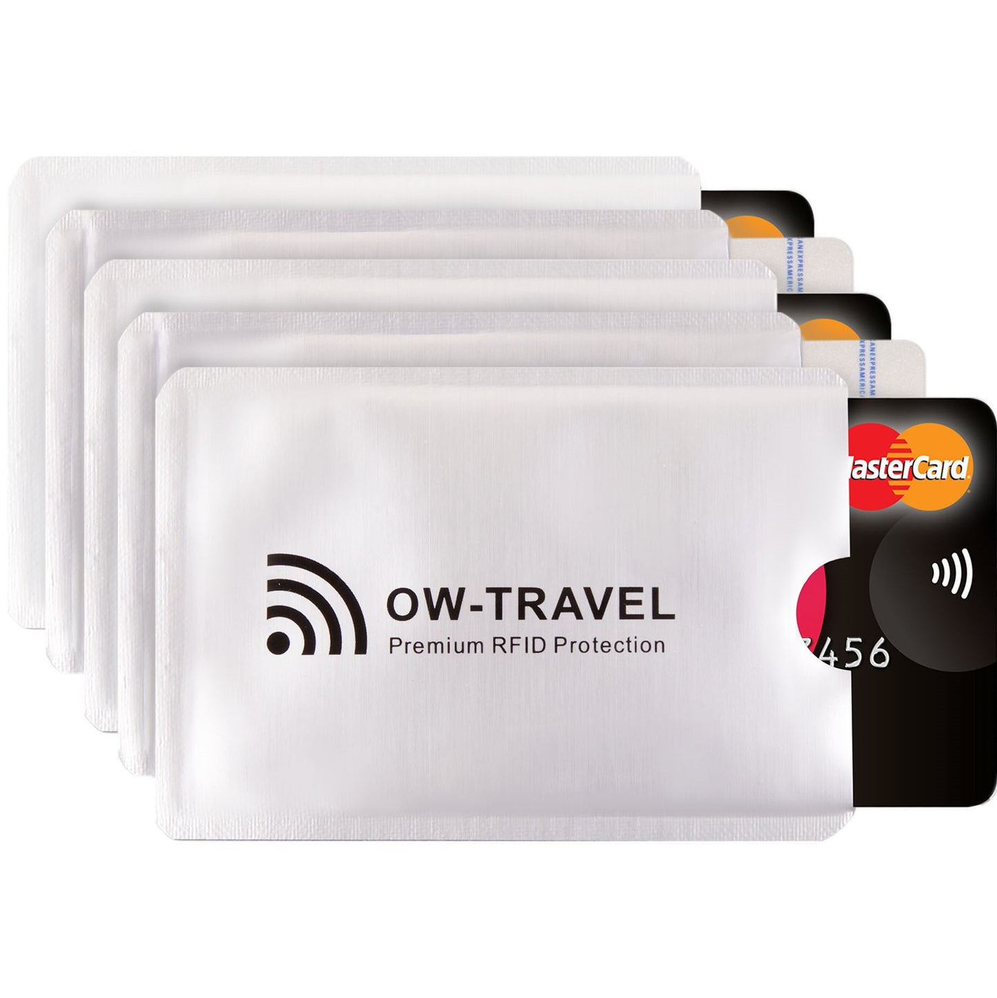 RFID blocking contactless bank credit card security protector sleeves