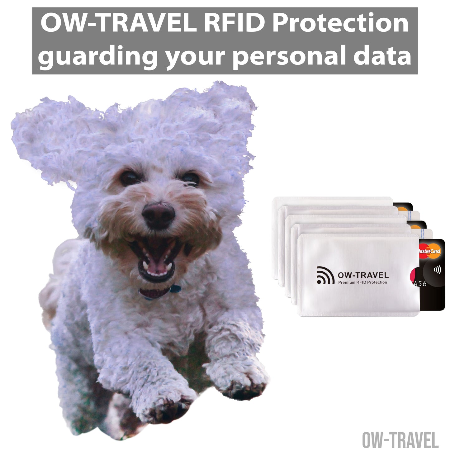 RFID blocking contactless bank credit card security protector sleeves