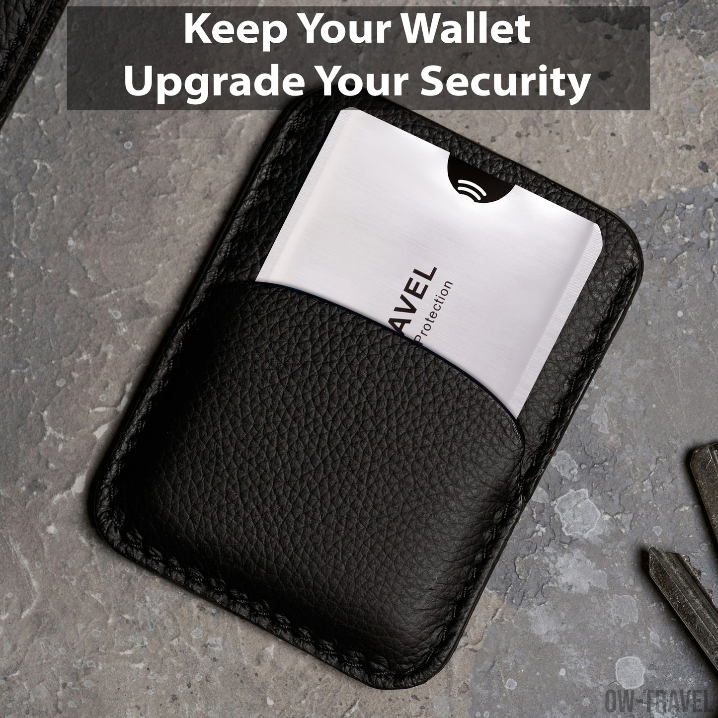 RFID blocking contactless bank credit card security protector sleeves
