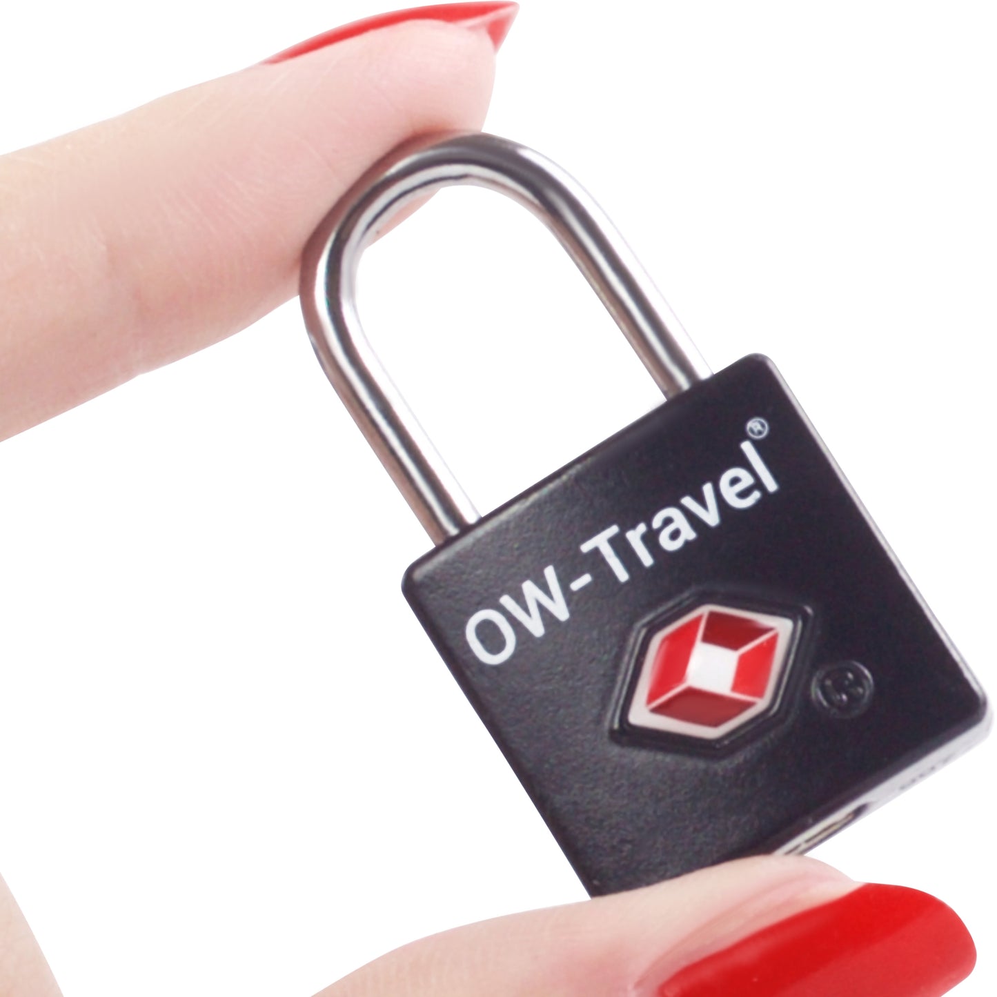 TSA luggage locks. Mini black key travel padlocks for suitcases bags