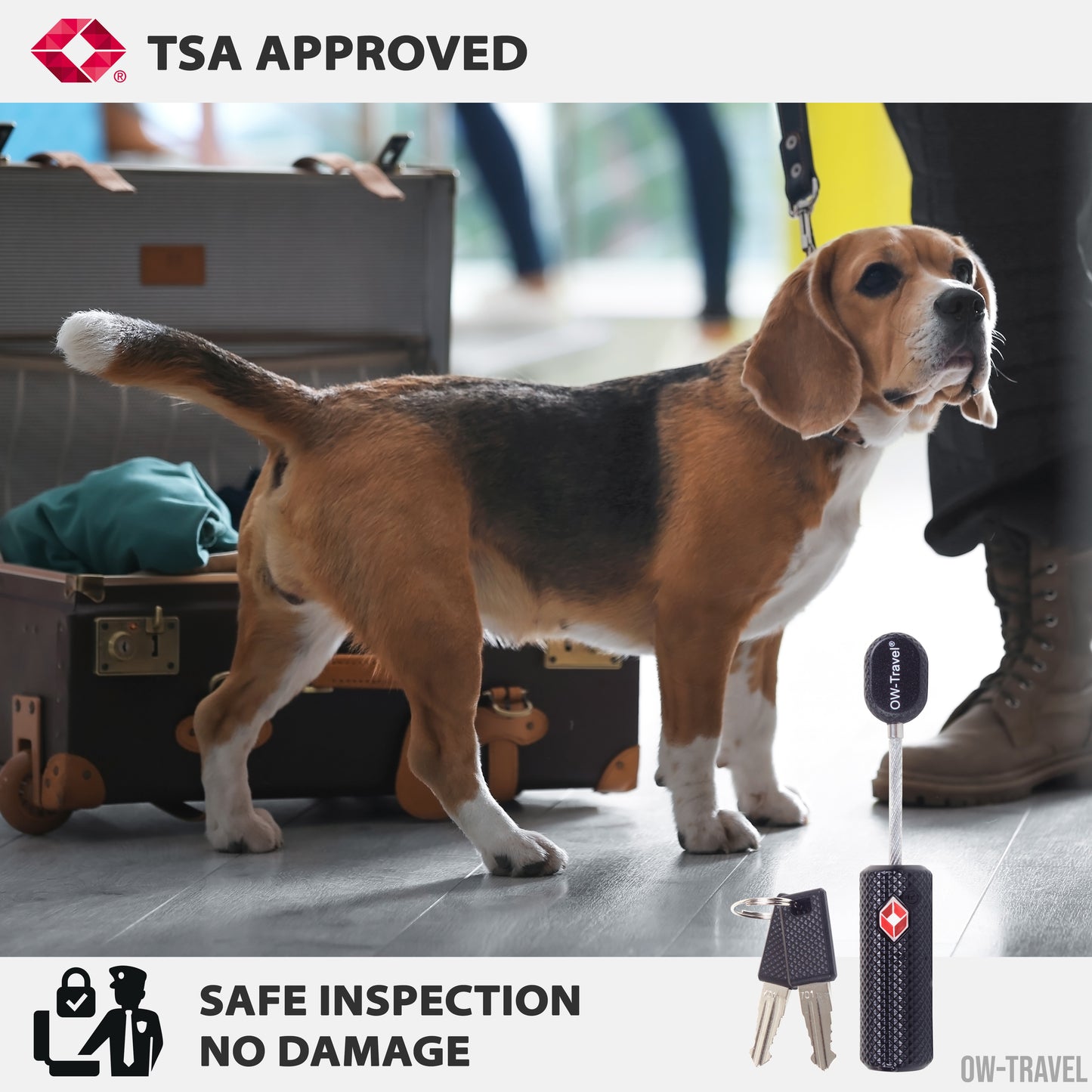 TSA luggage locks. Black key cable padlocks for suitcases lockers