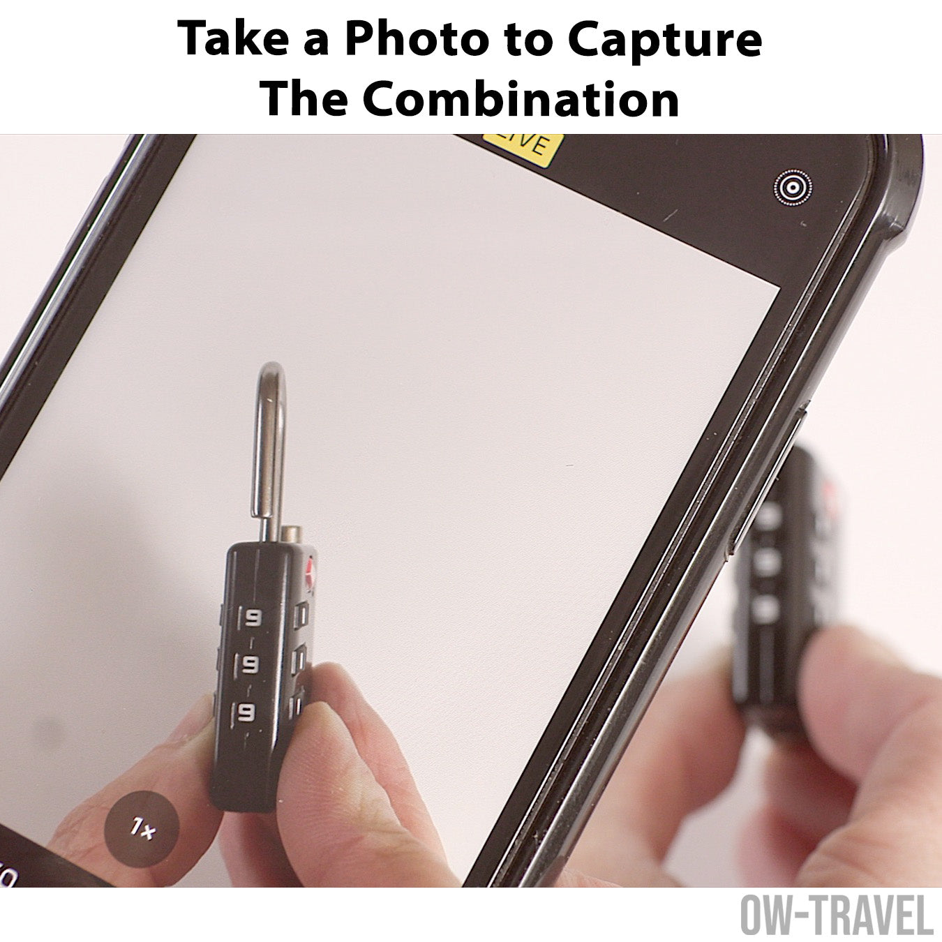 TSA luggage locks. Silver suitcase bag padlocks with inspection alert