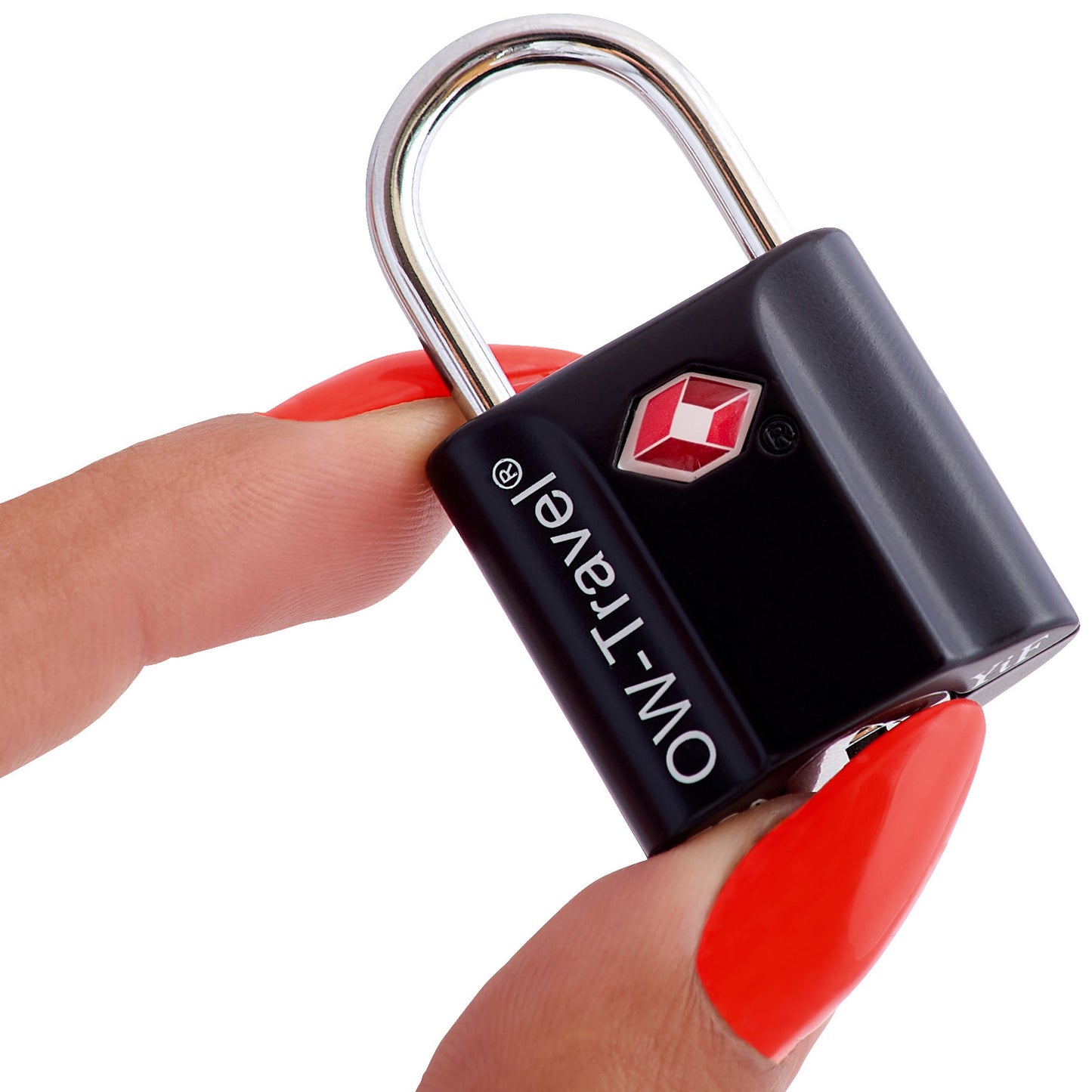 TSA luggage locks. Black key travel padlocks for suitcases bags lockers