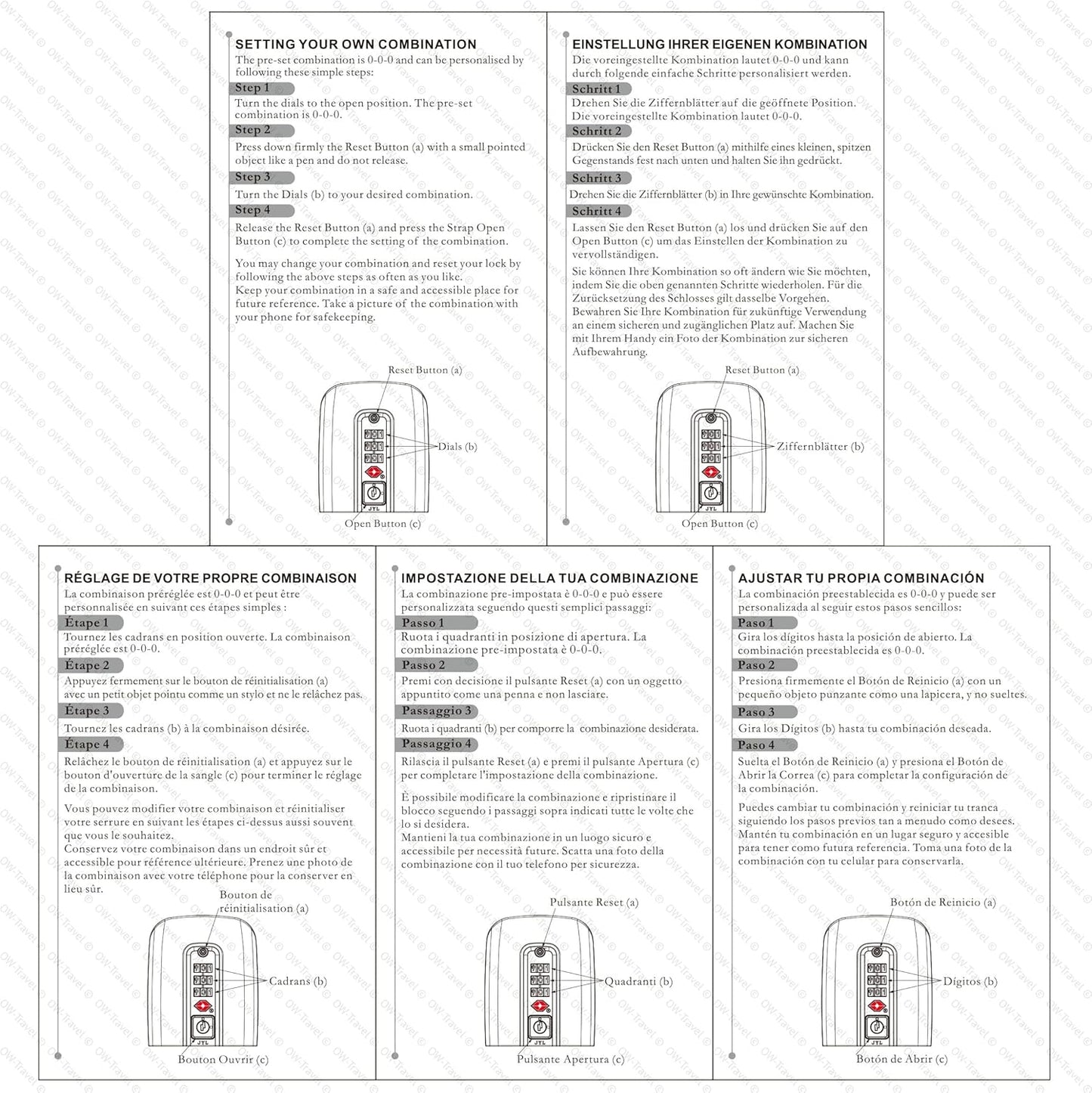Heavy Duty Lockable Luggage Strap Suitcase Belts TSA - with Personalised Name Tag Identifier Address Label (Green) - One-Wear, OW-Travel