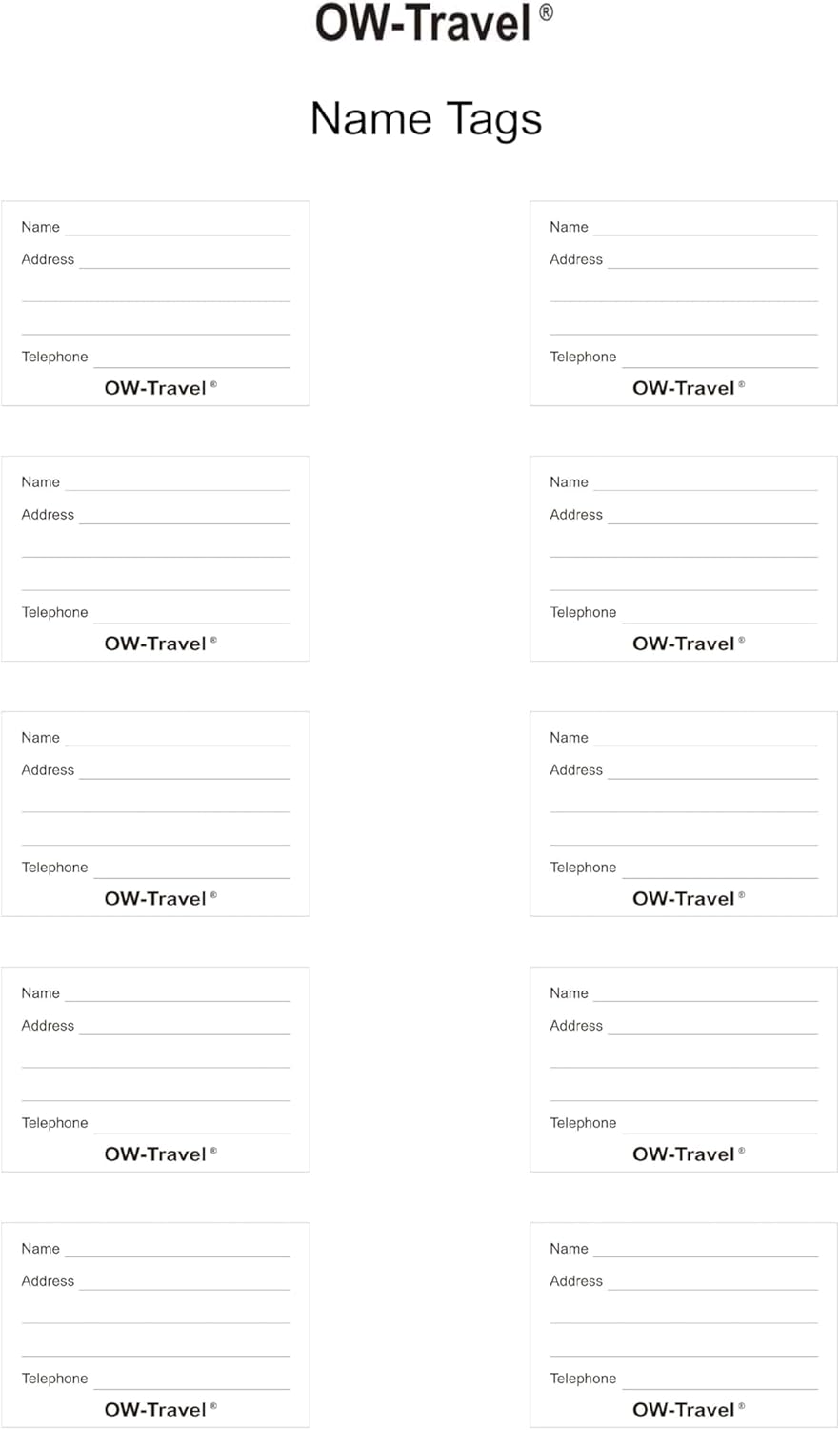 Heavy Duty Luggage Cross Strap Suitcase Belts - with Personalised Baggage Claim Identifier Address Label (Blue + Yellow) - One-Wear, OW-Travel