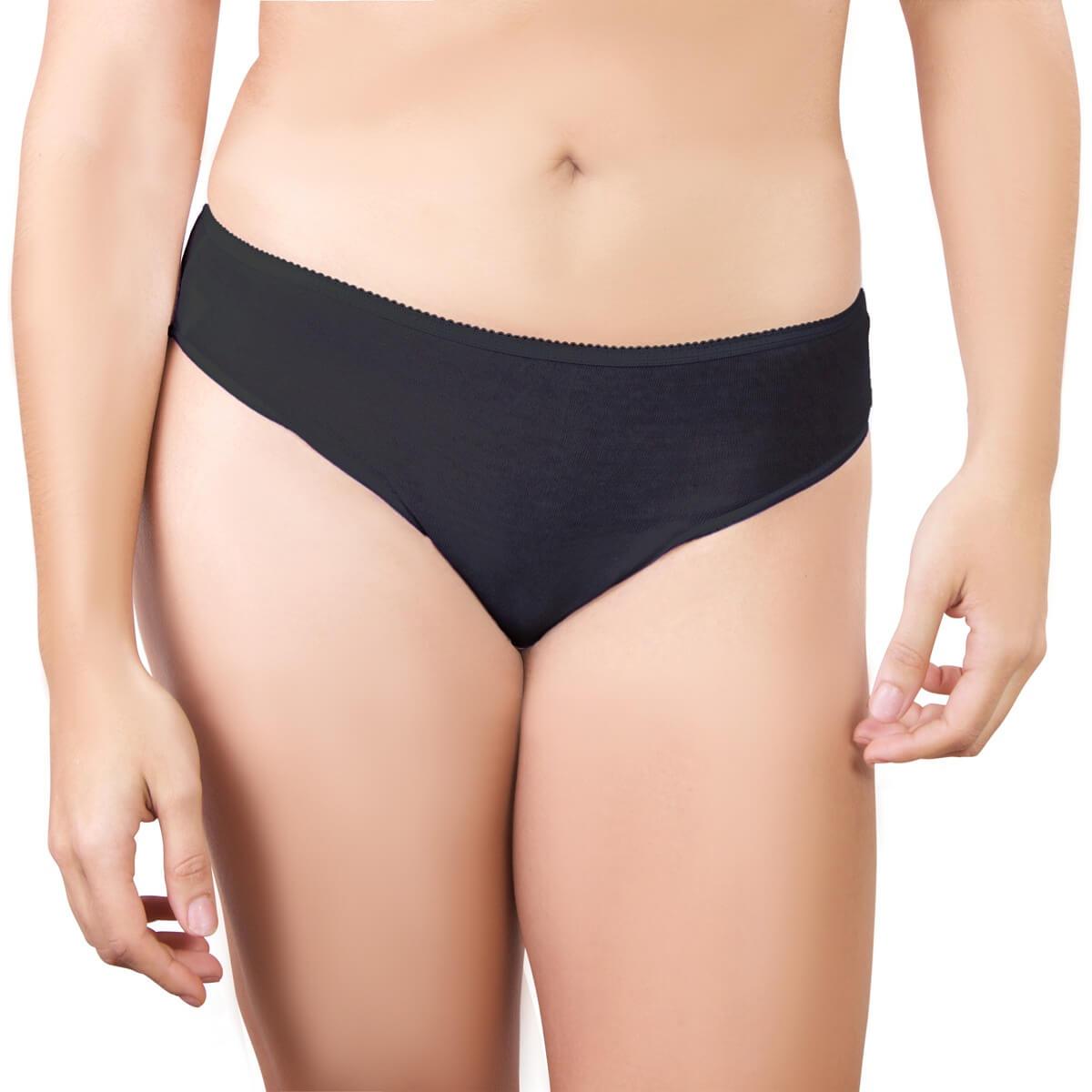 Disposable black cotton knickers pants briefs for hospital maternity – OW- Travel