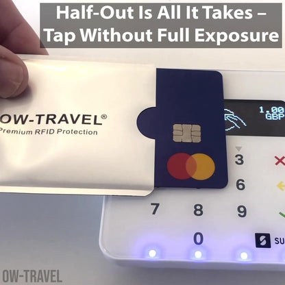 RFID blocking contactless bank credit cards passport protector sleeves