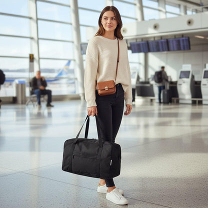 Black Ryanair Cabin Bags 40x20x25 Underseat Travel Bag (20L)