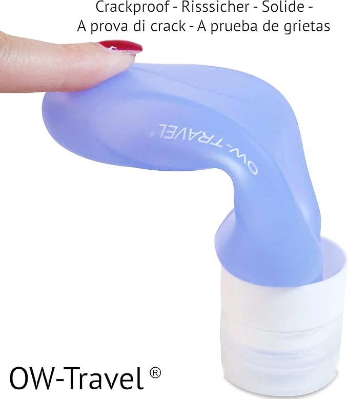 Silicone travel bottles. Leakproof refillable TSA Compliant 4 pcs