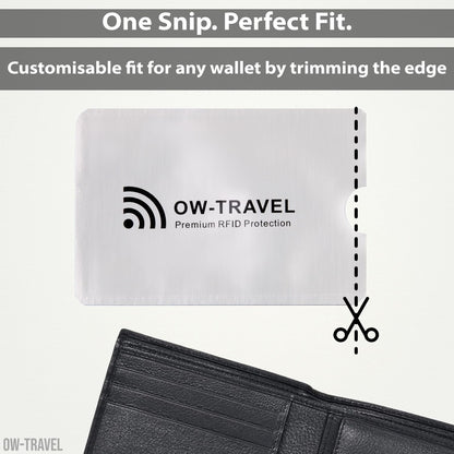 RFID blocking contactless bank credit cards passport protector sleeves