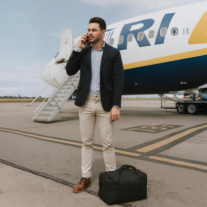 Black Ryanair Cabin Bags 40x20x25 Underseat Travel Bag (20L)