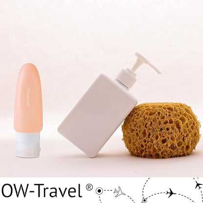 Silicone travel bottles. Leakproof refillable TSA Compliant 4 pcs