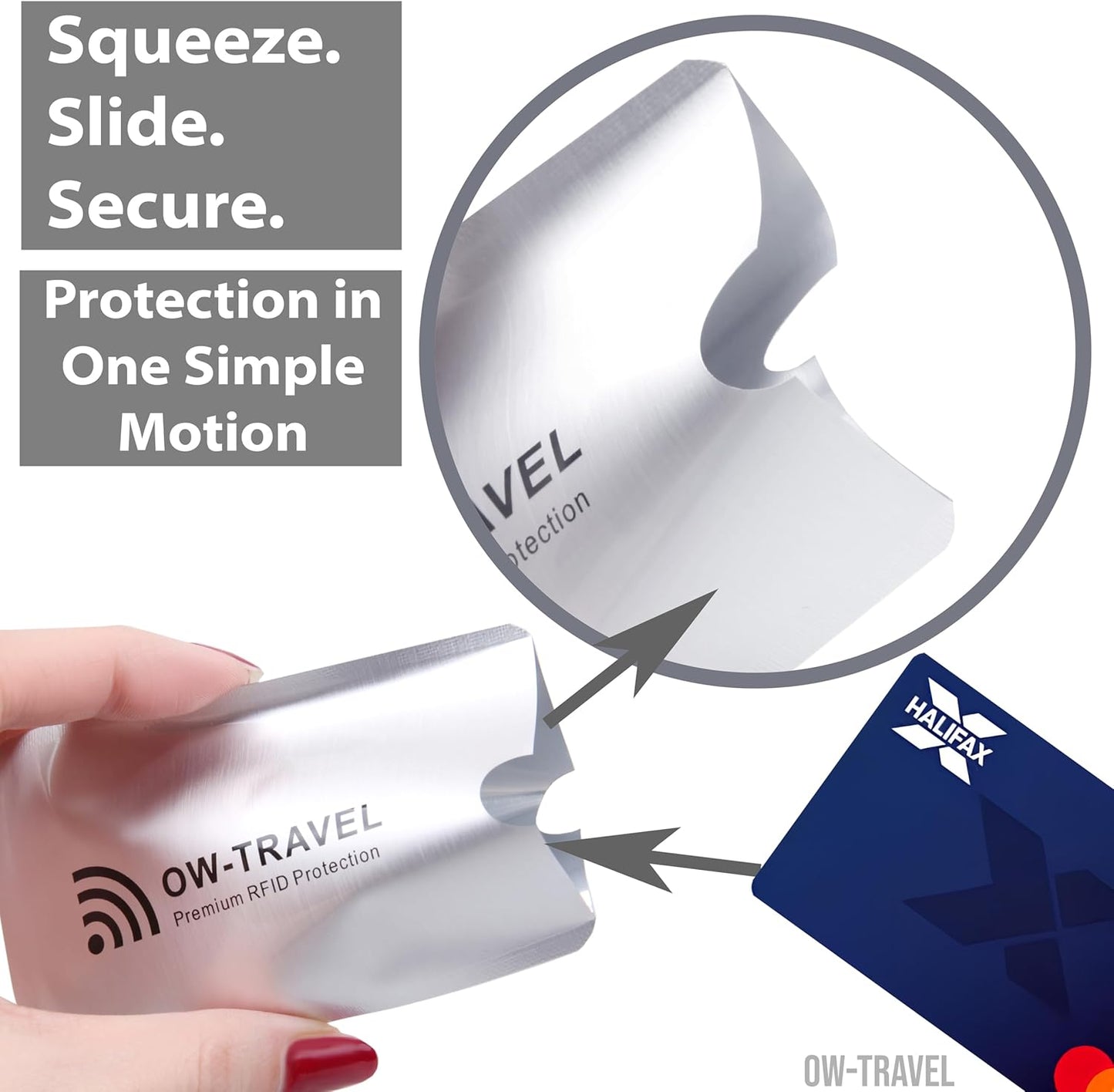 RFID blocking contactless bank credit cards passport protector sleeves
