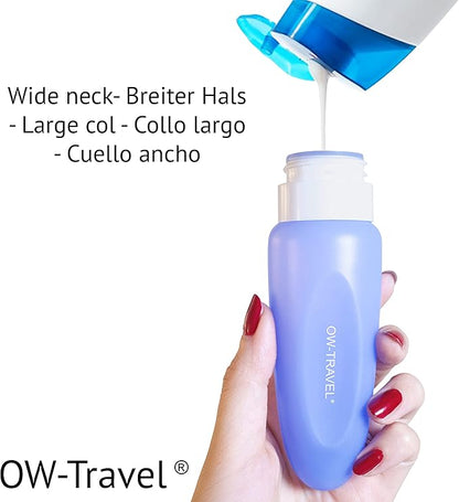 Silicone travel bottles. Leakproof refillable TSA Compliant 4 pcs