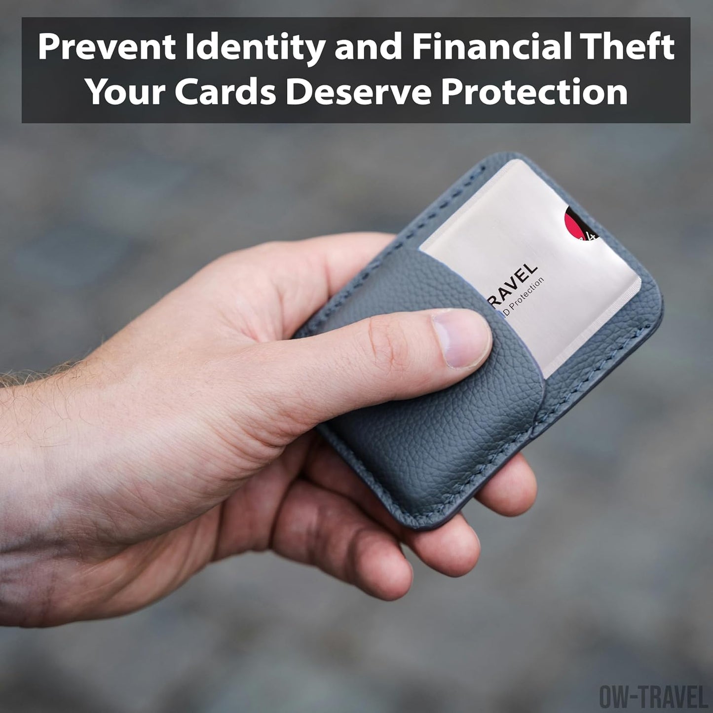 RFID blocking contactless bank credit cards passport protector sleeves