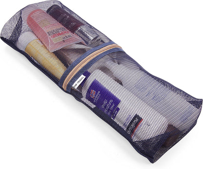 Blue packing cubes for suitcases. Travel storage organiser bags 5 pcs