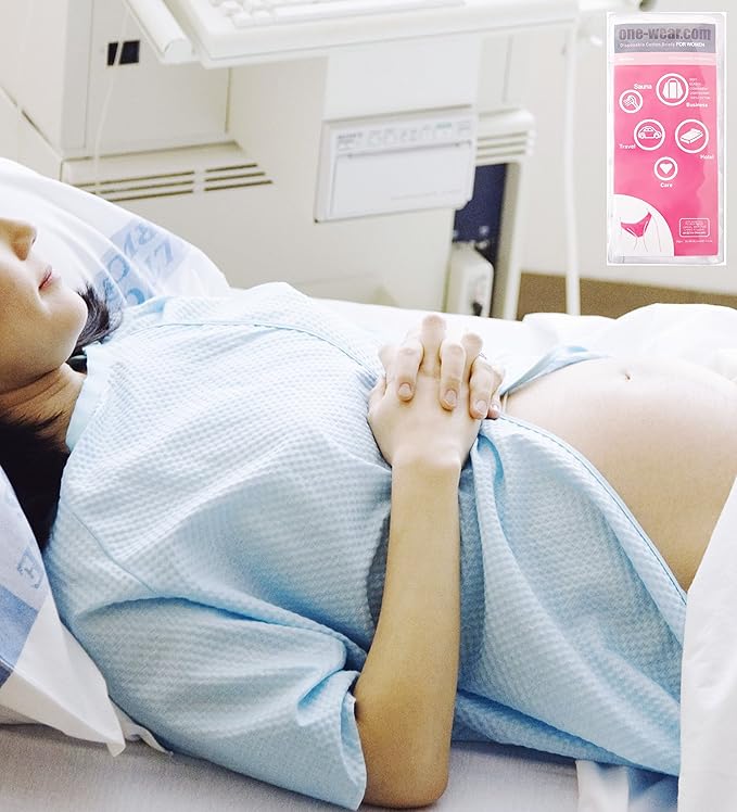 Disposable white travel underwear. Cotton knickers briefs and panties 5pcs