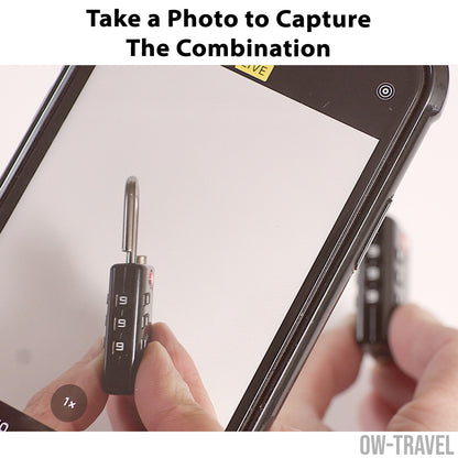 TSA luggage locks. Black suitcase bag padlocks with inspection alert