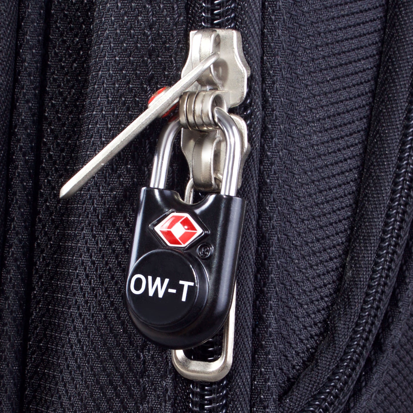 TSA luggage locks. Small black key travel padlocks for suitcases bags lockers
