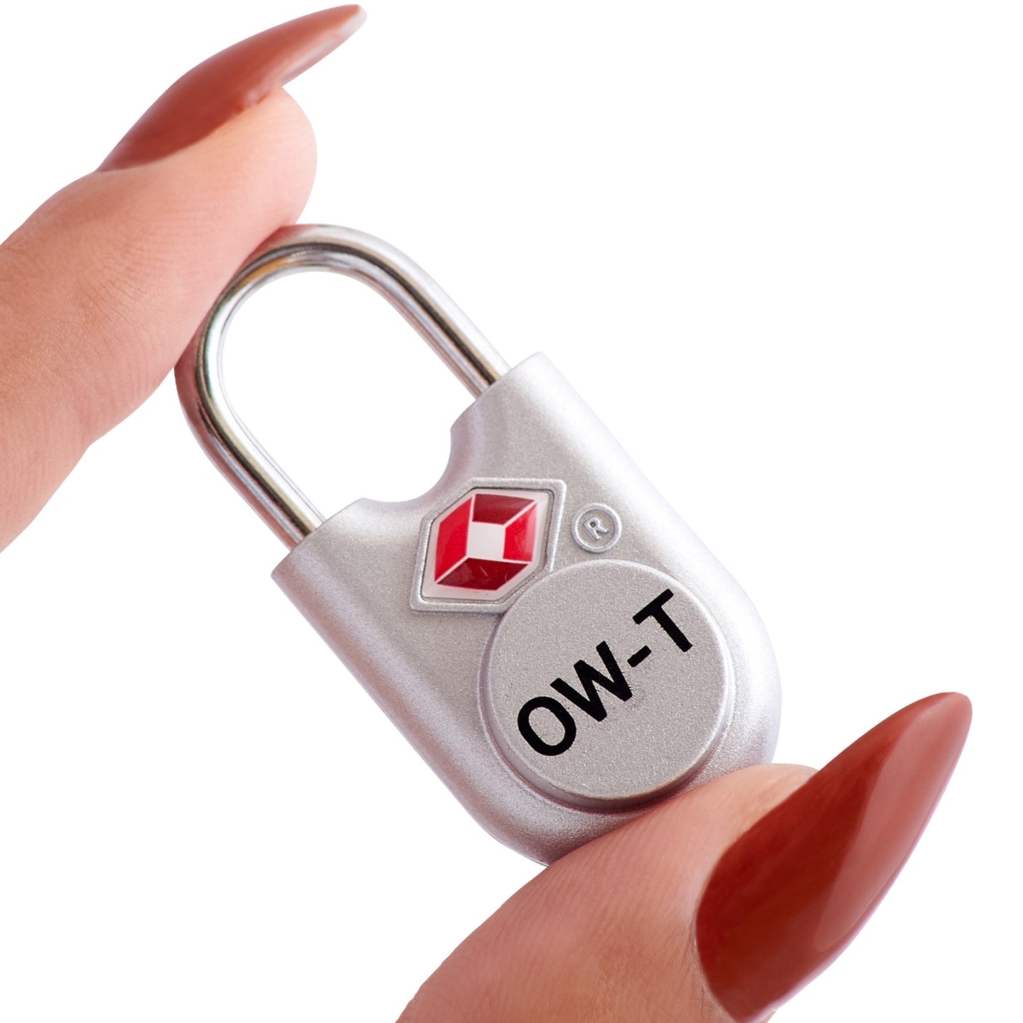 TSA luggage locks. Small silver key travel padlocks for suitcases bags lockers