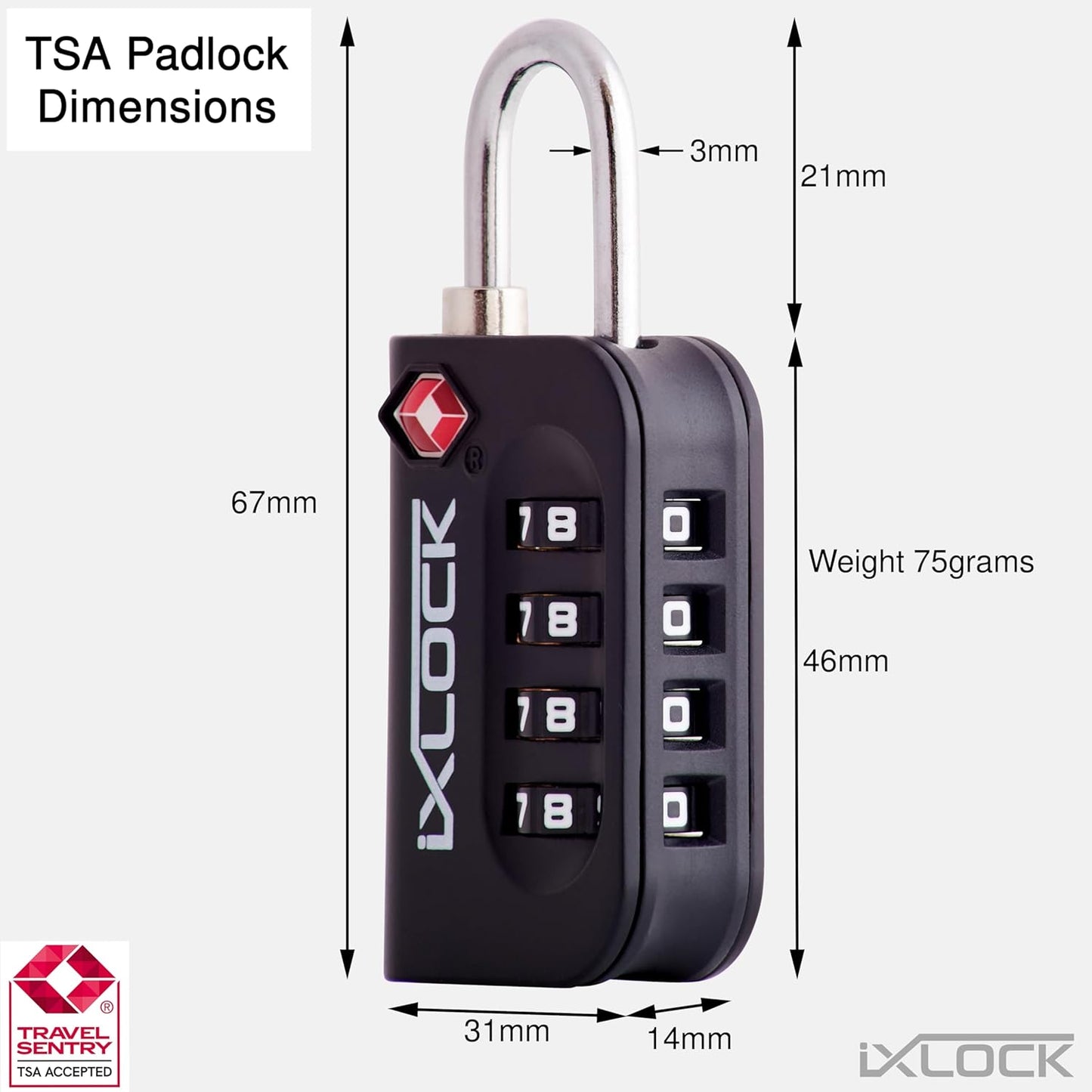 TSA Approved Luggage Suitcase Locks