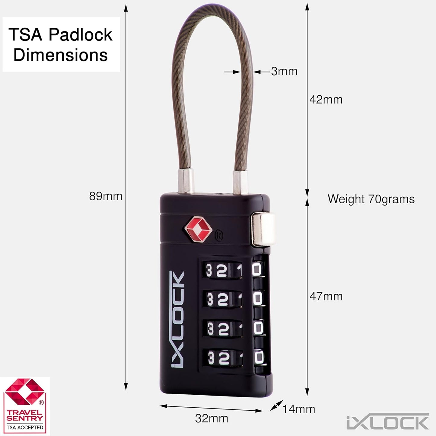 TSA Approved Luggage Suitcase Locks