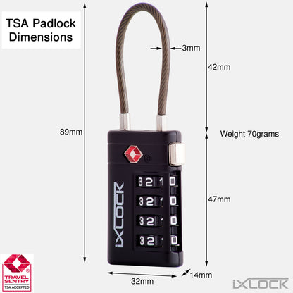 TSA Approved Luggage Suitcase Locks