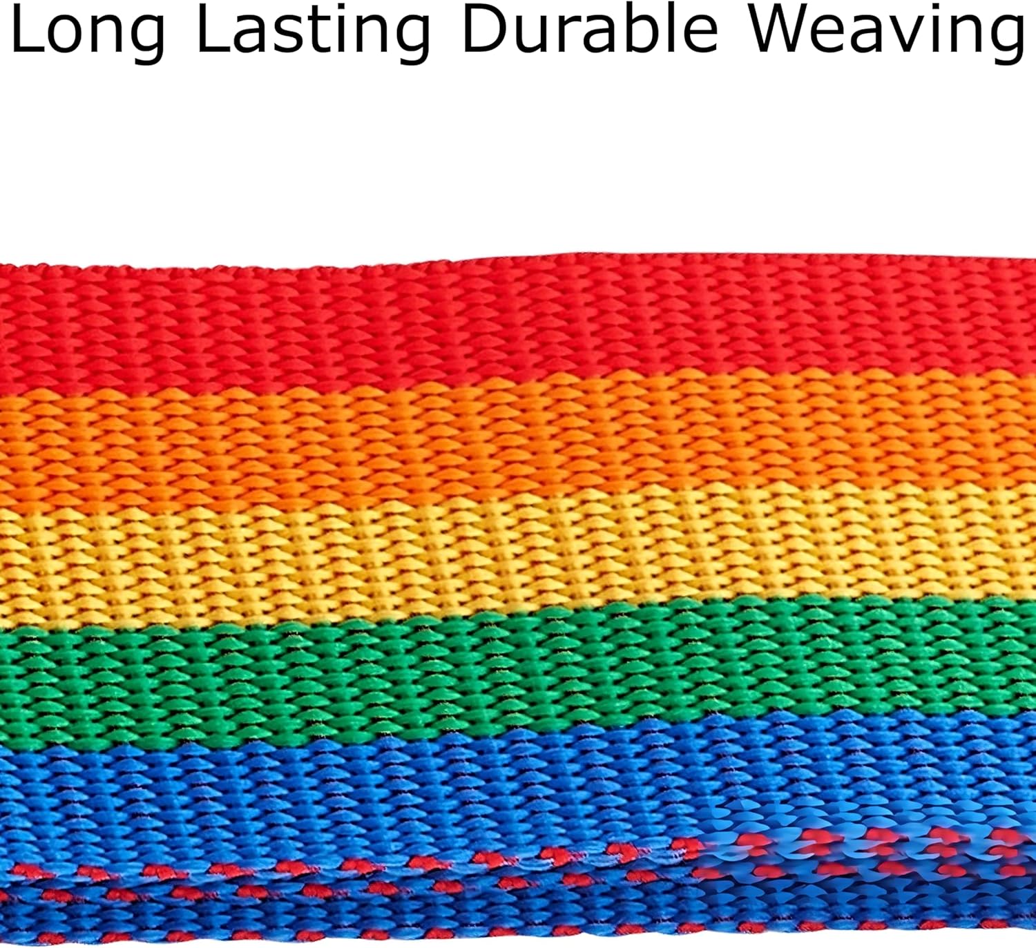 Heavy Duty Luggage Strap Suitcase Belts - with Personalised Baggage Claim Identifier Address Label (Rainbow) - One-Wear, OW-Travel