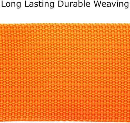Heavy Duty Lockable Luggage Strap Suitcase Belts TSA - with Personalised Name Tag Identifier Address Label (Orange) - One-Wear, OW-Travel