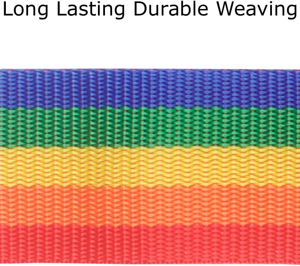 Heavy Duty Lockable Luggage Strap Suitcase Belts TSA - with Personalised Name Tag Identifier Address Label (Rainbow) - One-Wear, OW-Travel