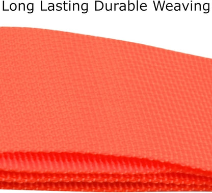 ✅ Heavy Duty Luggage Cross Strap Suitcase Belts - with Personalised Baggage Claim Identifier Address Label (Bright Orange) - One-Wear, OW-Travel