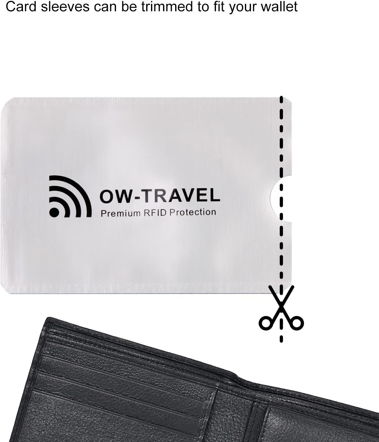 ✅ TÜV APPROVED RFID & NFC Blocking Credit Card Wallet+ Passport Protector Sleeves - Identity Theft Protection for Contactless Cards - One-Wear, OW-Travel