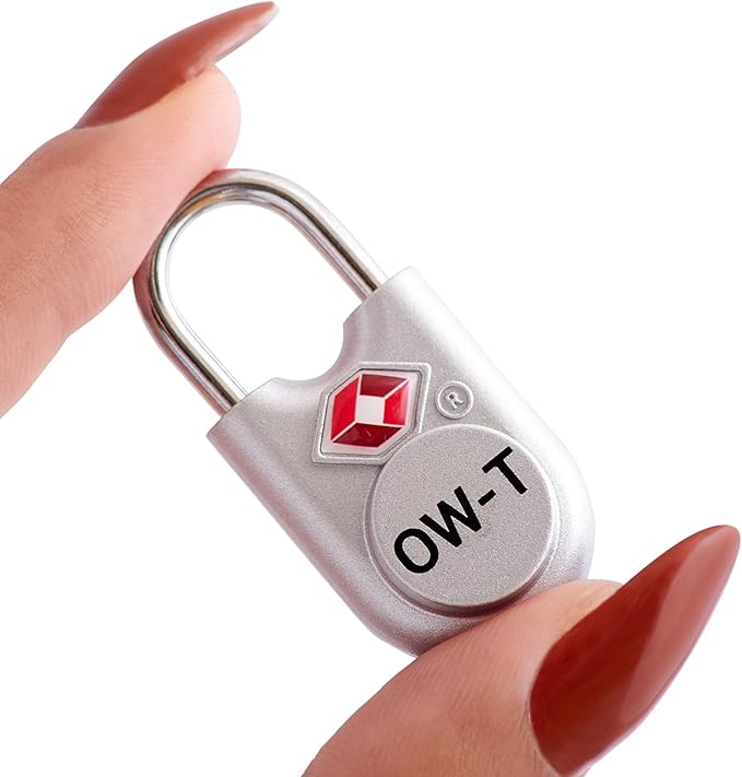 ✅ TSA Key Padlock - Heavy Duty Travel Sentry Approved Lock for Suitcases, Luggage, Gym Lockers and Tool Boxes - One-Wear, OW-Travel
