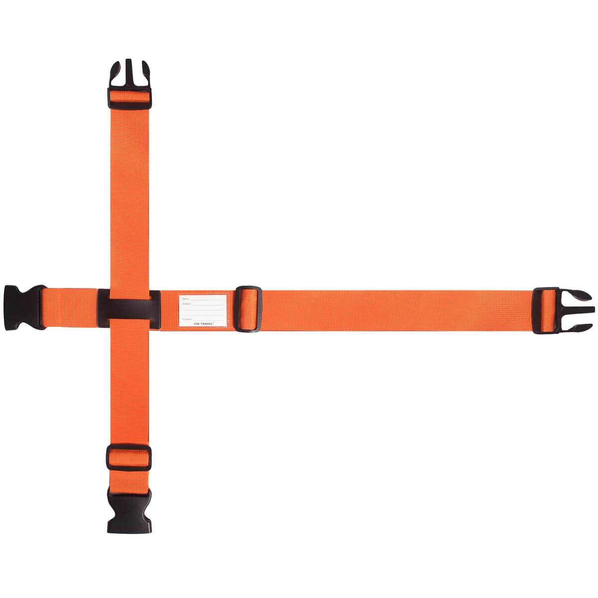 2 Pcs Luggage Suitcase Straps Set,travel Accessories Thickened Luggage Belt  With Quick Release Buckle,adjustable Orange Travel Luggage Straps For Suit