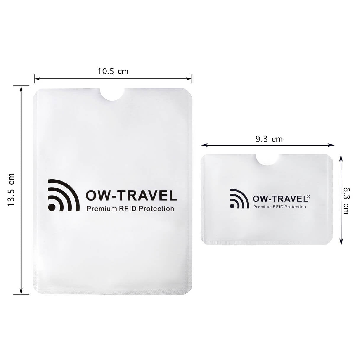 ✅ TÜV APPROVED RFID & NFC Blocking Credit Card Wallet+ Passport Protector Sleeves - Identity Theft Protection for Contactless Cards - One-Wear