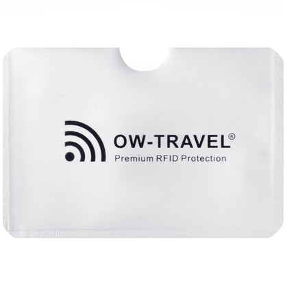 ✅ TÜV APPROVED RFID & NFC Blocking Credit Card Wallet+ Passport Protector Sleeves - Identity Theft Protection for Contactless Cards - One-Wear