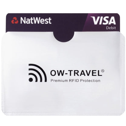 ✅ TÜV APPROVED RFID & NFC Blocking Credit Card Wallet+ Passport Protector Sleeves - Identity Theft Protection for Contactless Cards - One-Wear