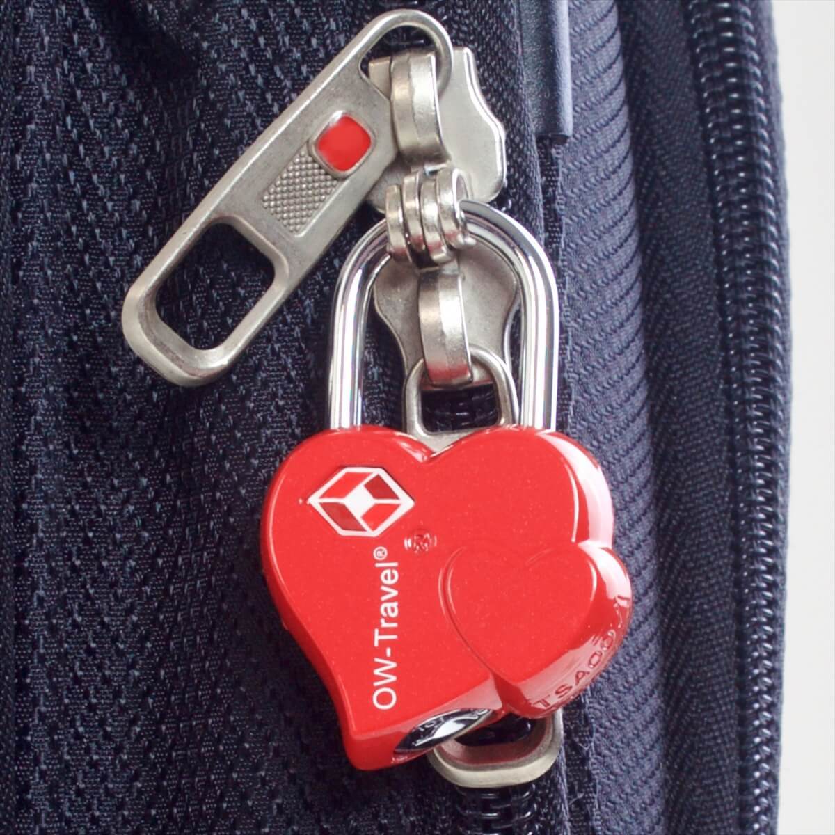 ✅ TSA Key Padlock Heart Shaped - Heavy Duty Lock - Travel Sentry Approved for Suitcases, Luggage, Gym Lockers and Tool Boxes - One-Wear