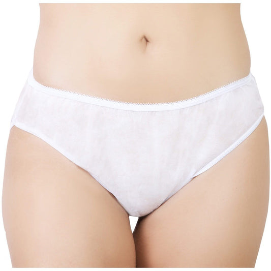 20pcs Womens Disposable Cotton Underwear Travel Panties Portable Briefs,  for Menstrual Individually Pack White (Color : White, Size : 3X-Large)
